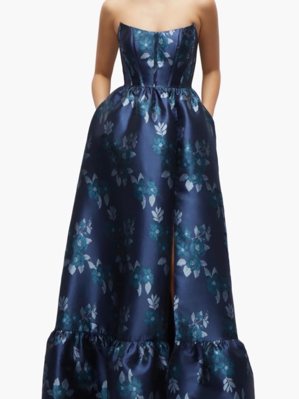 Dessy Collection Strapless Gown